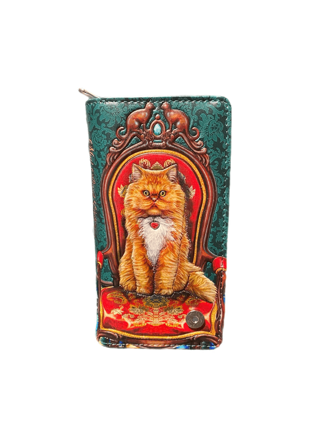 "Mad about cats" Lisa Parker Embossed purse