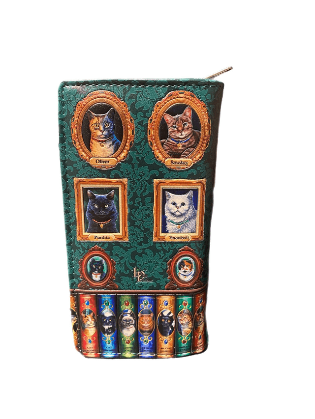 "Mad about cats" Lisa Parker Embossed purse
