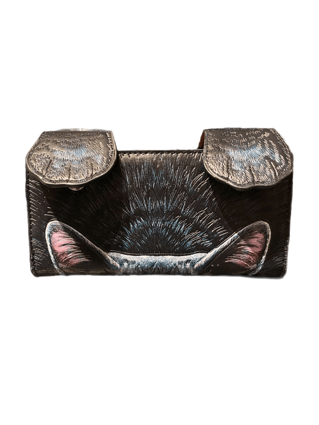 Guardian Cat embossed purse by Lisa Parker