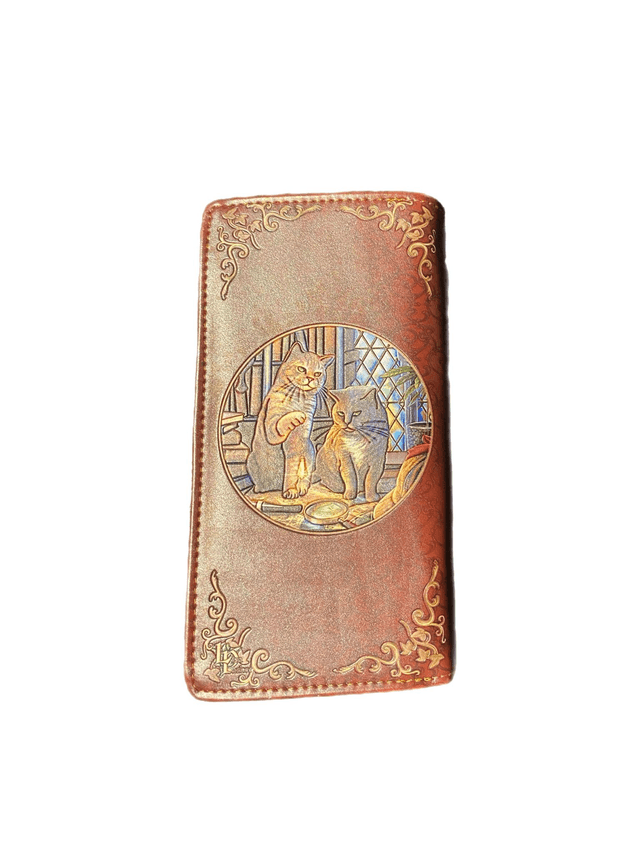 Puurlock Holmes embossed purse by Lisa Parker 