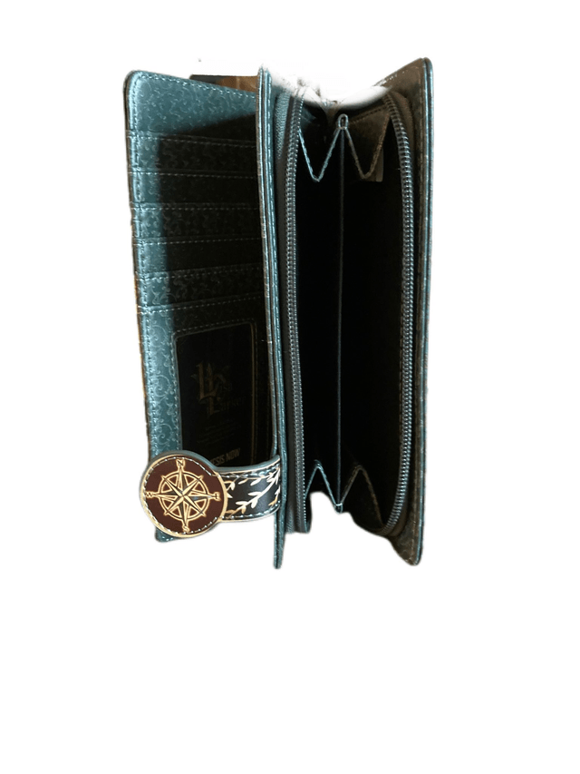 "Adventure Awaits" Embossed purse by Lisa Parker