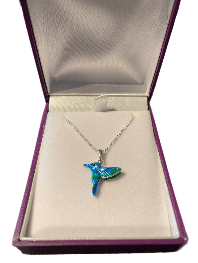 Sterling Silver Hummingbird Necklace