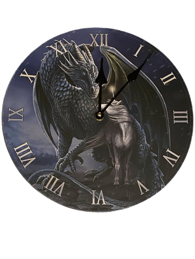 Anne Stokes " Protector of  Magick " Clock 30cm x 30 cm (Approx)