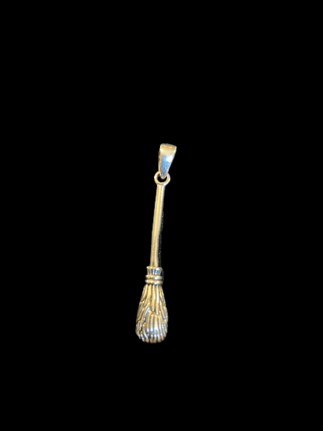 Sterling Silver Besom Broom Pendant