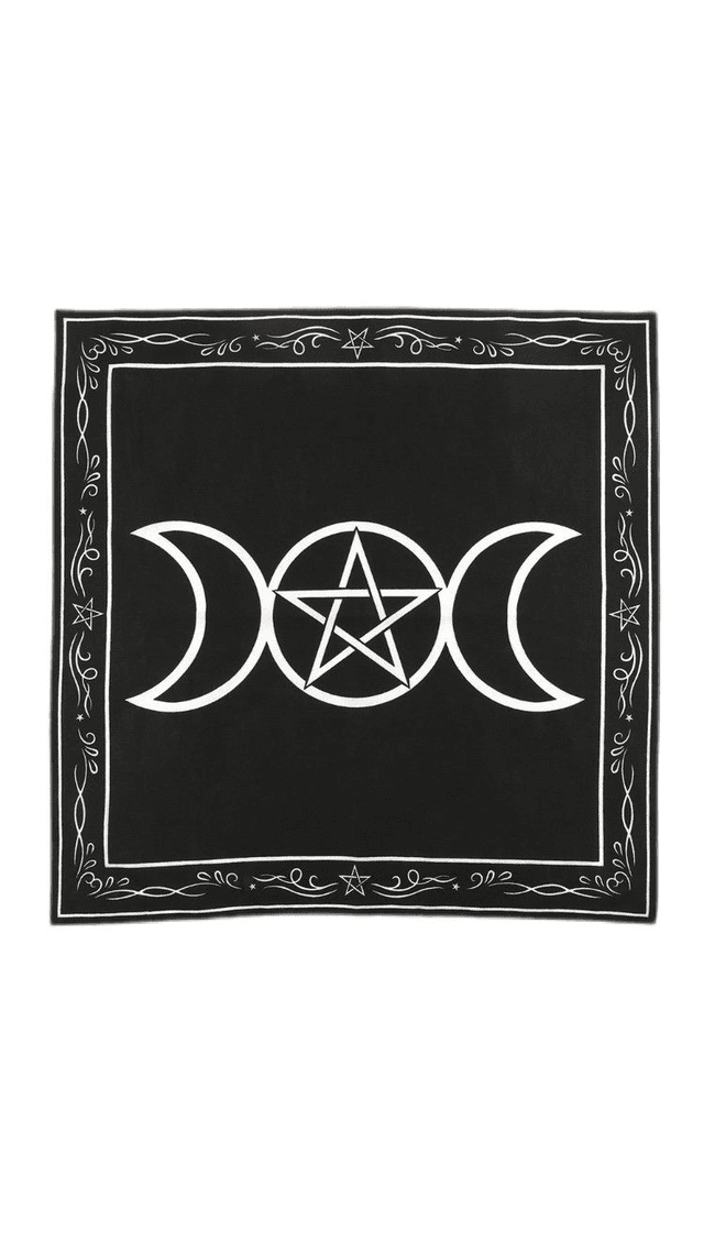 Triple Moon Altar Cloth 70 cm x 70 cm