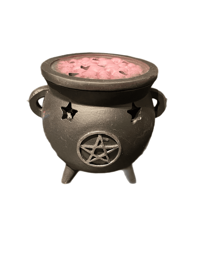 Cauldron pentagram cone incense burner 