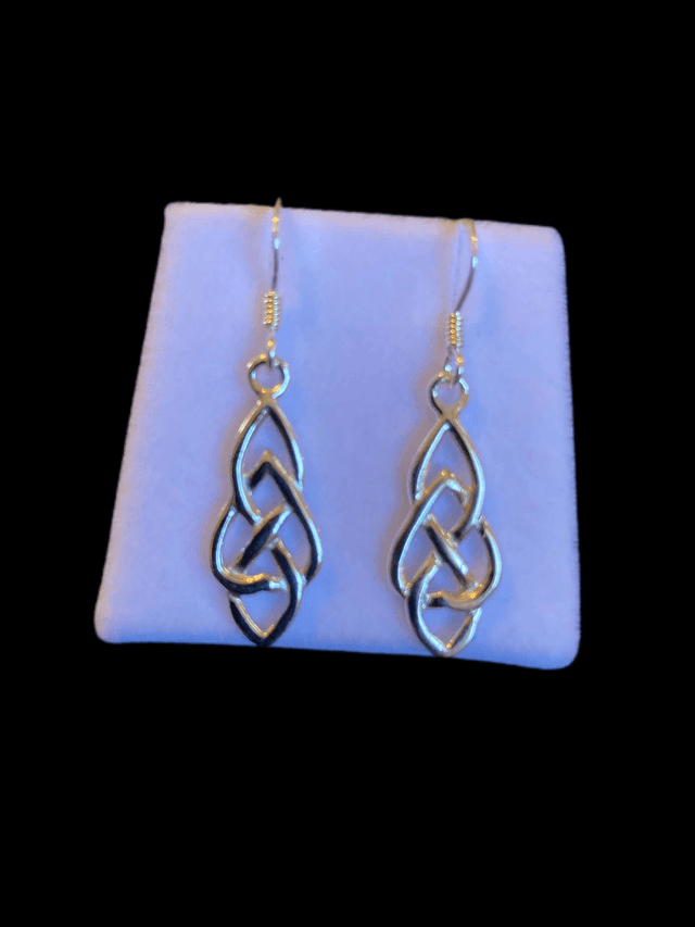 Sterling Silver Celtic Drop Earrings
